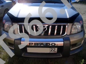 Дефлектор капота темный TOYOTA LAND CRUISER PRADO 2001-2008, NLD.STOLCP0112 / Тойота Ленд крузер прадо