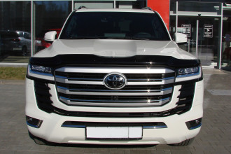 Дефлектор капота Toyota Land Cruiser 300, 2021-, темный / Тойота Ленд крузер