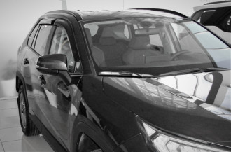 Дефлекторы боковых окон Toyota RAV4, 2018-, 4ч., темный / Тойота Рав 4