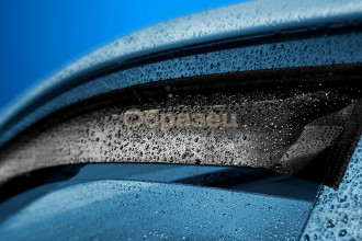 Дефлектор окон (НАКЛАДНОЙ скотч 3М) 4 шт. FORD FIESTA VI рестайлинг 2012- седан / Форд Фиеста