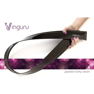 Дефлекторы окон Vinguru RENAULT Scenic II 2003-2006, 2006-2009 /мв/накладные/скотч/к-т 4 шт./акрил / Рено Сценик