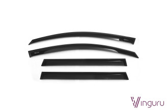 Дефлекторы окон Vinguru VW Passat B7 variant 2011-2015 /минивэн/накладные/скотч/к-т 4 шт./акрил / Фольксваген Пассат
