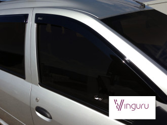 Дефлекторы окон Vinguru LADA Largus 2012-2021, 2021- /накладные/скотч/к-т 4 шт./литьевой поликарбонат / Лада Ларгус
