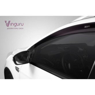 Дефлекторы окон Vinguru CHEVROLET Niva 2002-2009, 2009-2020 /накладные/скотч/к-т 4 шт./литьевой поликарбонат / Шевроле Нива