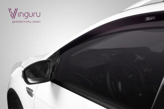 Дефлекторы окон Vinguru CHEVROLET Niva 2002-2009, 2009-2020 /накладные/скотч/к-т 4 шт./литьевой поликарбонат / Шевроле Нива