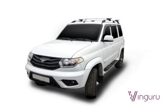 Дефлекторы окон Vinguru UAZ PatRiot 2005- /накладные/скотч/к-т 4 шт./литьевой поликарбонат / Патриот