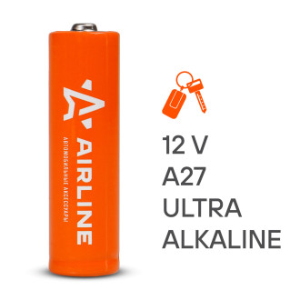 Батарейка A27 12V для брелоков сигнализаций щелочная 1 шт. 27A-01 AIRLINE