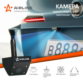 Камера заднего вида под 45 градусов крепление - гайка ACAC008 AIRLINE