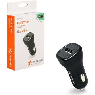 Адаптер автомобильный 1хUSB 2.1А, 12/24В ACH-1U-12 AIRLINE
