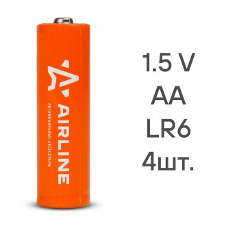 Батарейки LR6/AA щелочные 4 шт. (пальчиковые) AA-040 AIRLINE