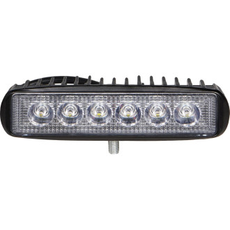 Фара светодиодная прямоугольная 6LED, направленный свет, 18Вт, 157х42х40мм, 12/24В ALED004 AIRLINE