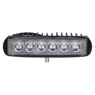 Фара светодиодная прямоугольная 6LED, направленный свет, 18Вт, 157х42х40мм, 12/24В ALED004 AIRLINE