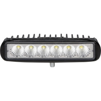 Фара светодиодная прямоугольная 6LED, рассеянный свет, 18Вт, 157х42х40мм, 12/24В ALED005 AIRLINE