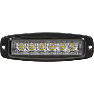Фара светодиодная прямоугольная врезная 6LED, рассеянный свет, 18Вт, 185х60х35мм, 12/24В ALED007 AIRLINE
