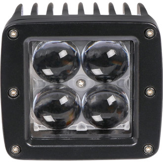 Фара светодиодная квадратная 4LED, линза 4D, 12Вт, 82х75х75мм, 12/24В ALED008 AIRLINE