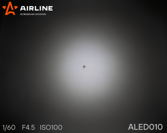 Фара светодиодная квадратная 6LED, рассеяный свет, 18Вт, 82х75х75мм, 12/24В ALED010 AIRLINE