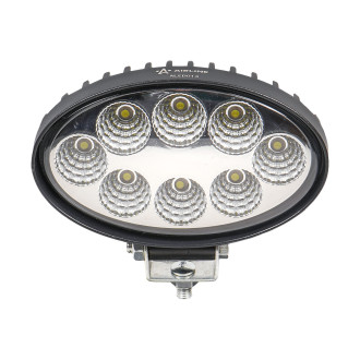 Фара светодиодная овальная 8LED, рассеянный свет, 24Вт, 140х86х55мм, 12/24В ALED013 AIRLINE