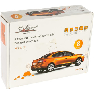 Парктроник на 8 датчиков (черные), LED дисплей APS-8L-02 AIRLINE