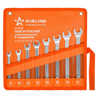 Набор ключей комбинированных 8 пр. (8-17мм) сумка PRO AT-8-45 AIRLINE