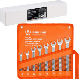 Набор ключей комбинированных 8 пр. (8-17мм) сумка PRO AT-8-45 AIRLINE