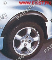 Накладка на арку колеса, для всех моделей за исключением S16, GT, XS 100