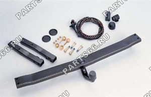 Trailer coupling with rigid ball neck, incl. installation kit (load rating 75 kg), Rigid trailer couplings (manual + electr.)
