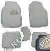 К-т ковриков 3D с бортиками, 3-х слойные, прорез металл подпятник, (4шт) MITSUBISHI LANCER IX '04-(серый)