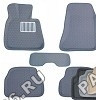 К-т ковриков 3D с бортиками, 3-х слойные, прорез металл подпятник, (4шт) BMW 5 '05-(серый)