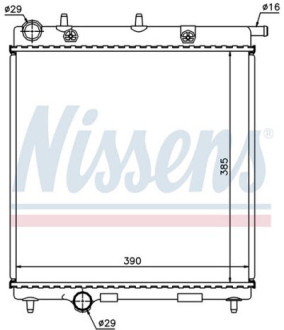 C3 {208 12-} РАДИАТОР ОХЛАЖДЕН (NISSENS) (см.каталог) MT