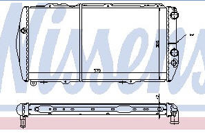 AUDI 100 {200 79-88} РАДИАТОР ОХЛАЖДЕН (NISSENS) (AVA) (см.каталог)