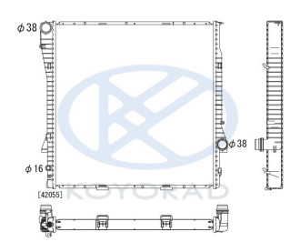 X5 РАДИАТОР ОХЛАЖДЕН (см.каталог) (KOYO)