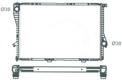 E38 {E39 98-} РАДИАТОР ОХЛАЖДЕН (см.каталог)