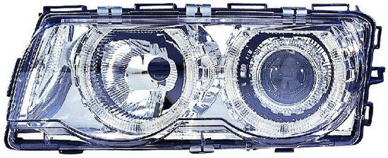 E38 ФАРА +УКАЗ.ПОВОРОТА Л+П (КОМПЛЕКТ) (КСЕНОН) С -D1S- С БЛОК УПР.КСЕНОНОМ -PHILIPS С РЕГ.МОТОР ТЮНИНГ ЛИНЗОВАН С 2 СВЕТЯЩ ОБОДК ХРОМ
