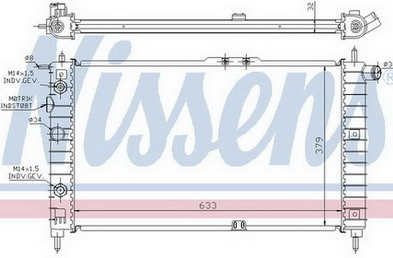 NEXIA РАДИАТОР ОХЛАЖДЕН AT MT