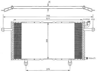 RODEO {FRONTERA 99-} КОНДЕНСАТОР КОНДИЦ (NRF) (NISSENS) (см.каталог)