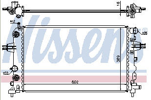 ASTRA РАДИАТОР ОХЛАЖДЕН (NISSENS) (AVA) (см.каталог)