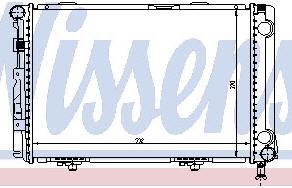 W124 РАДИАТОР ОХЛАЖДЕН (NISSENS) (AVA) (см.каталог)