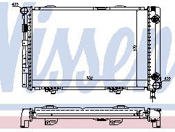 W124 РАДИАТОР ОХЛАЖДЕН (NISSENS) (NRF) (GERI) (см.каталог)