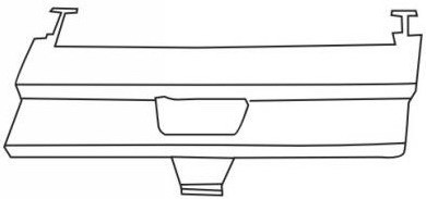 W124 РЕШЕТКА БАМПЕРА ПЕРЕДН С ОТВ П/КОНДИЦ