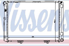 W201 РАДИАТОР ОХЛАЖДЕН (NISSENS) (см.каталог)