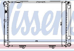 W201 РАДИАТОР ОХЛАЖДЕН (NISSENS) (см.каталог)