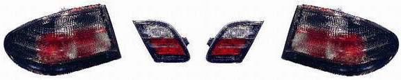 W210 ФОНАРЬ ЗАДН ВНЕШН+ВНУТР Л+П (КОМПЛЕКТ) ТЮНИНГ ПРОЗРАЧ ТОНИР