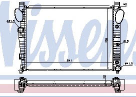 W220 {+ W215 00-} РАДИАТОР ОХЛАЖДЕН (NISSENS) (AVA) (см.каталог)