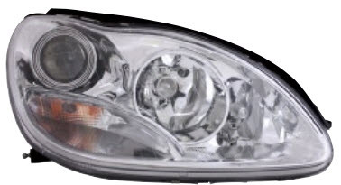 W220 ФАРА Л+П (КОМПЛЕКТ) ТЮНИНГ ЛИНЗОВАН (DEVIL EYES) С 2 СВЕТЯЩ ОБОДК БЕЗ КОРРЕКТОР (EAGLE EYES) ВНУТРИ ХРОМ