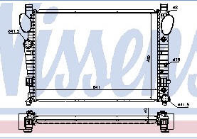 W220 {+ W215 00-} РАДИАТОР ОХЛАЖДЕН (NISSENS) (см.каталог)