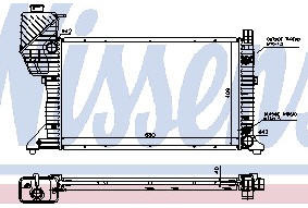 SPRINTER РАДИАТОР ОХЛАЖДЕН (NISSENS) (AVA) (см.каталог)