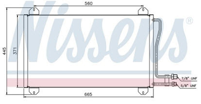 SPRINTER КОНДЕНСАТОР КОНДИЦ (NISSENS) (AVA) (см.каталог)