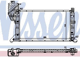 SPRINTER РАДИАТОР ОХЛАЖДЕН (NISSENS) (NRF) (GERI) (см.каталог)