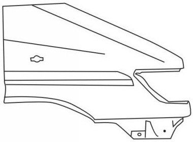 SPRINTER КРЫЛО ПЕРЕДН ПРАВ С ОВАЛЬН ОТВ П/ПОВТОРИТЕЛЬ