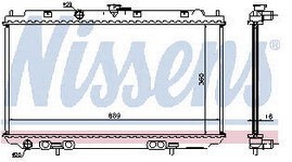 ALMERA {+ P12 02-} РАДИАТОР ОХЛАЖДЕН (NISSENS) (AVA) (см.каталог)